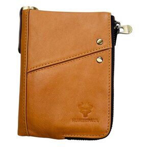 Humerpaul Tan Wallet Leather Organization Bifold Neutral Accessory